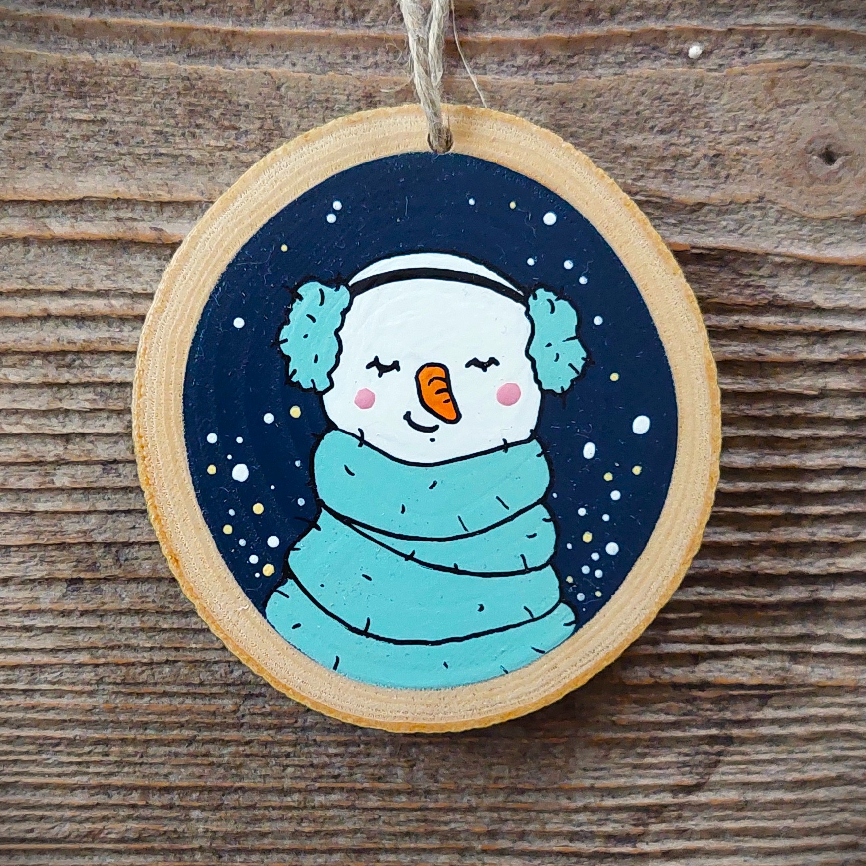 Auch ein Schneemann mag's kuschelig